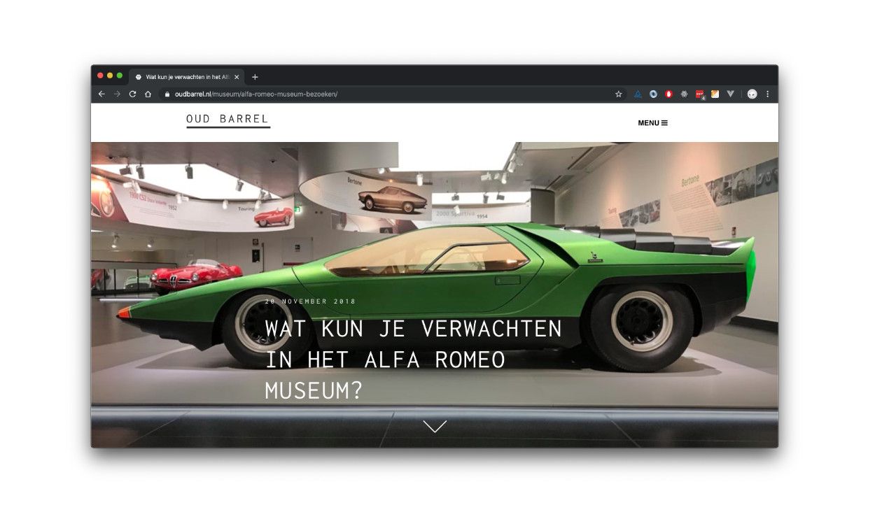 oudbarrel website screenshot